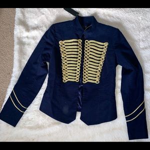 Diamond blue golden detailed blazer(New with Tag)